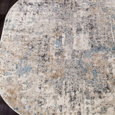 Ковер российский D733 BEIGE овальный - коллекция SERENITY