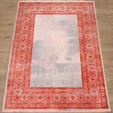 Турецкий ковер Art Deco ДИЗАЙН 3035A ЦВЕТ CREAM2 / ORANGE_2