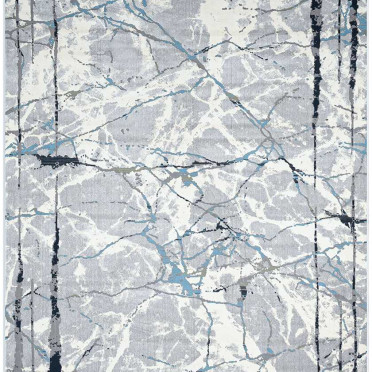 Ковер 37396A STAN L.GREY / BLUE CKM Kremlin