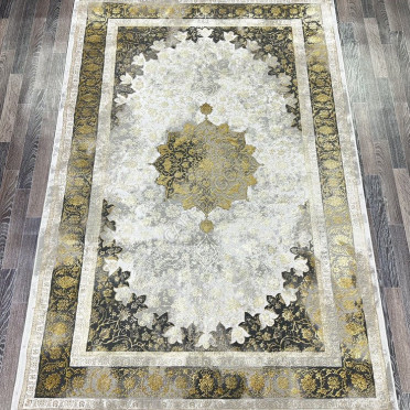 Ковер турецкий Lisa AA610A IVORY MUSTARD прямоугольный