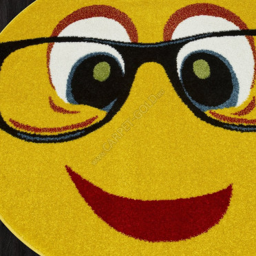 Ковер NC14 - YELLOW - Круг - коллекция SMILE