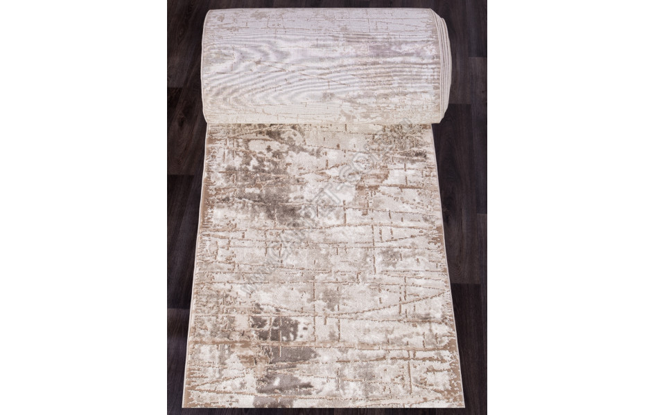 Турецкая ковровая дорожка 03705A - BROWN / BROWN - коллекция ARMINA