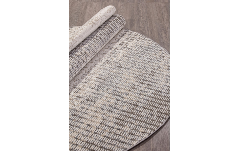 Ковер F048 - BEIGE - Овал - коллекция TORNADO