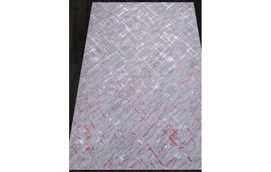 Ковер F164 - GRAY-PINK - Прямоугольник - коллекция LIMAN