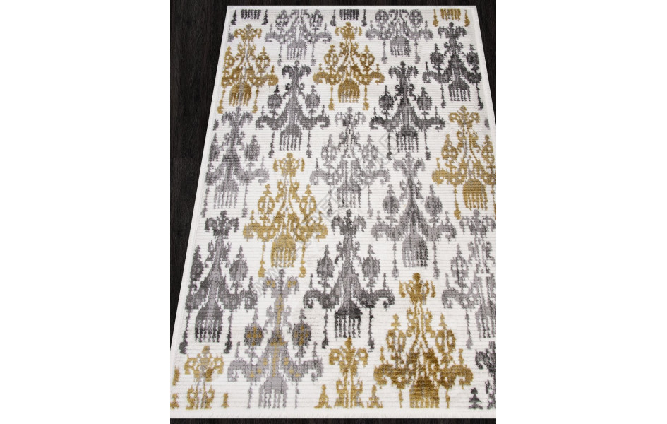 Ковер A948AW - P.WHITE / L.GREY - Прямоугольник - коллекция JOLI