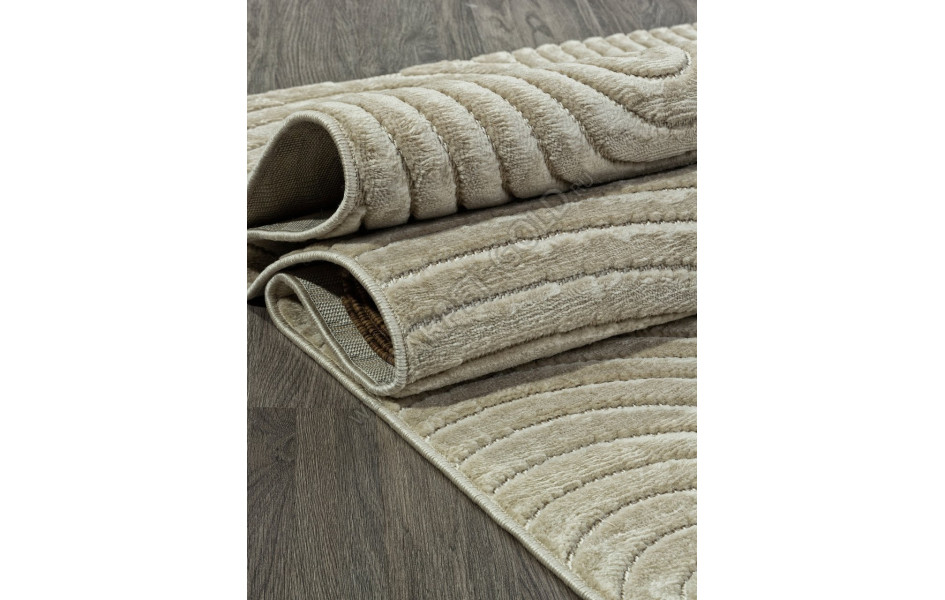 Ковер D798AP - BEIGE / BEIGE - Прямоугольник - коллекция JUNO