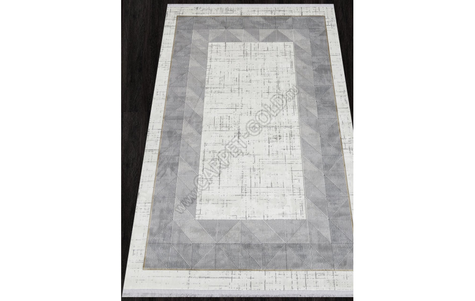 Ковер SI006D - GREY / GREY - Прямоугольник - коллекция LISSABON