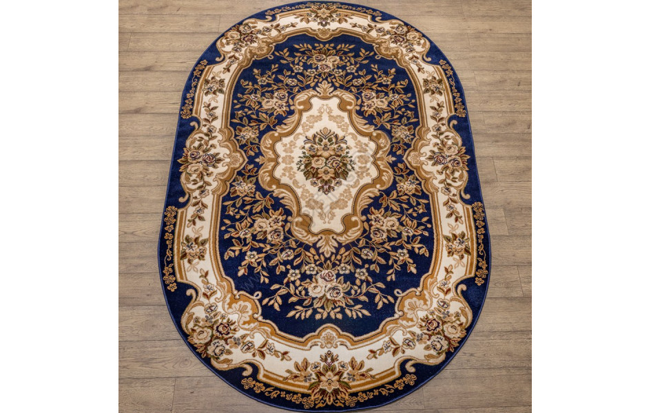 Ковры дизайн 20606 цвет 22144 Акварель овал