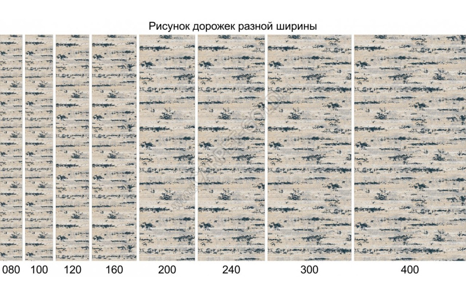 Ковер F298 - GRAY - Дорожка - коллекция PALERMO