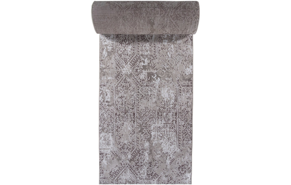 Ковер F390 - GRAY - Дорожка - коллекция SILVER