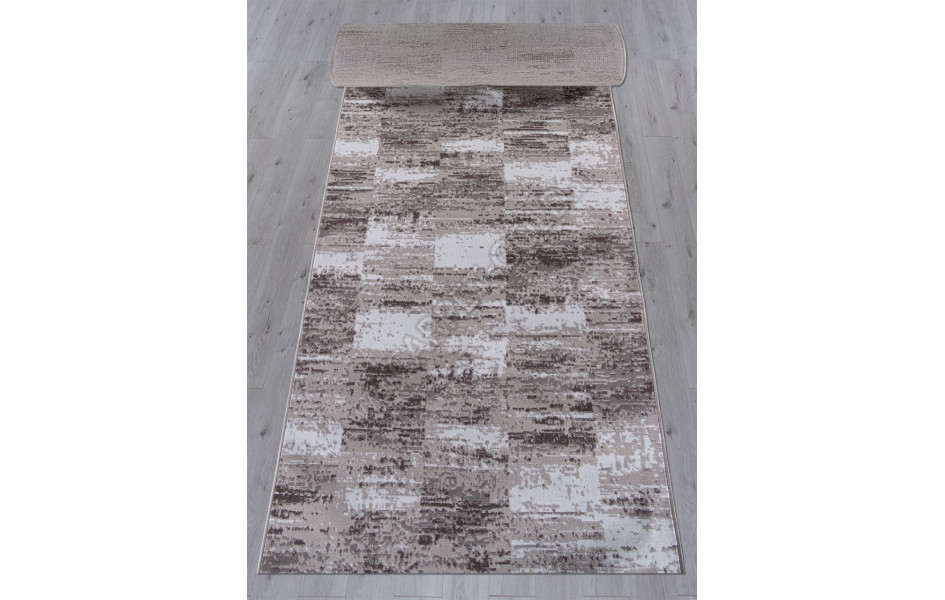 Ковер F394 - GRAY - Дорожка - коллекция SILVER