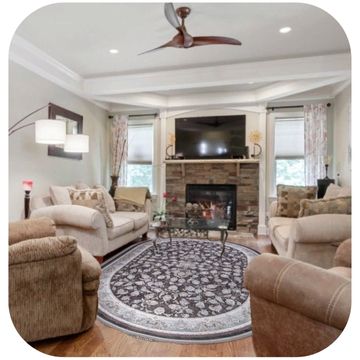 Иранский овальный ковер